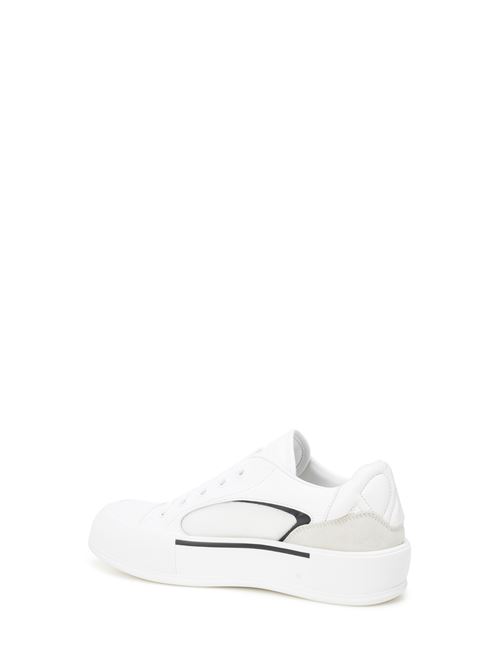 Sneakers in pelle e tessuto bianche ALEXANDER McQUEEN | 777241W4SS39061